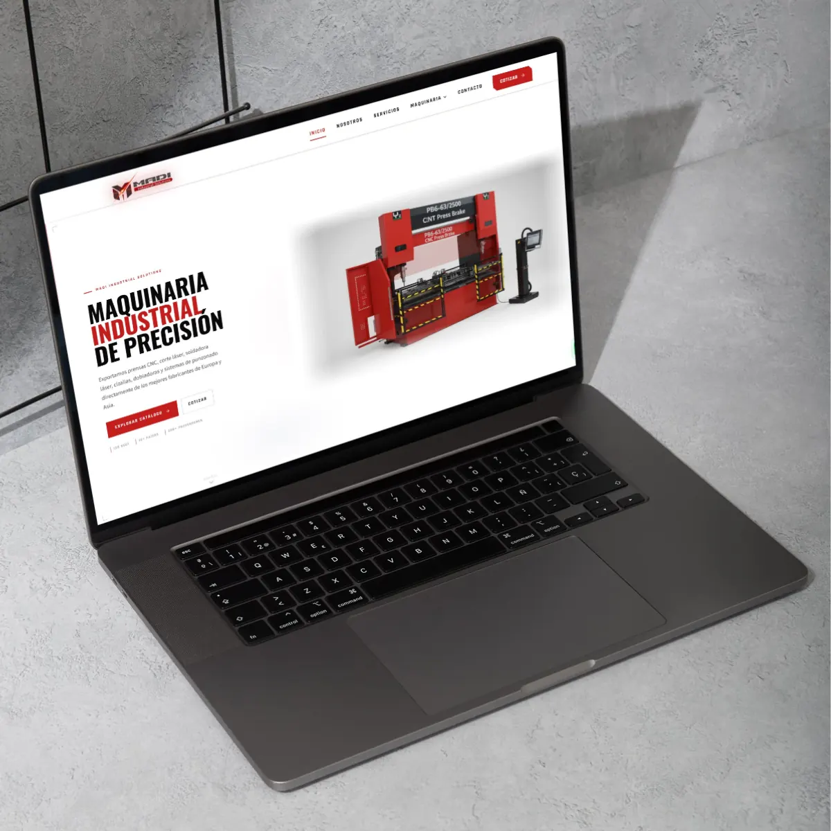 Madi — madi-industrial.com, web hecha por Bluenze