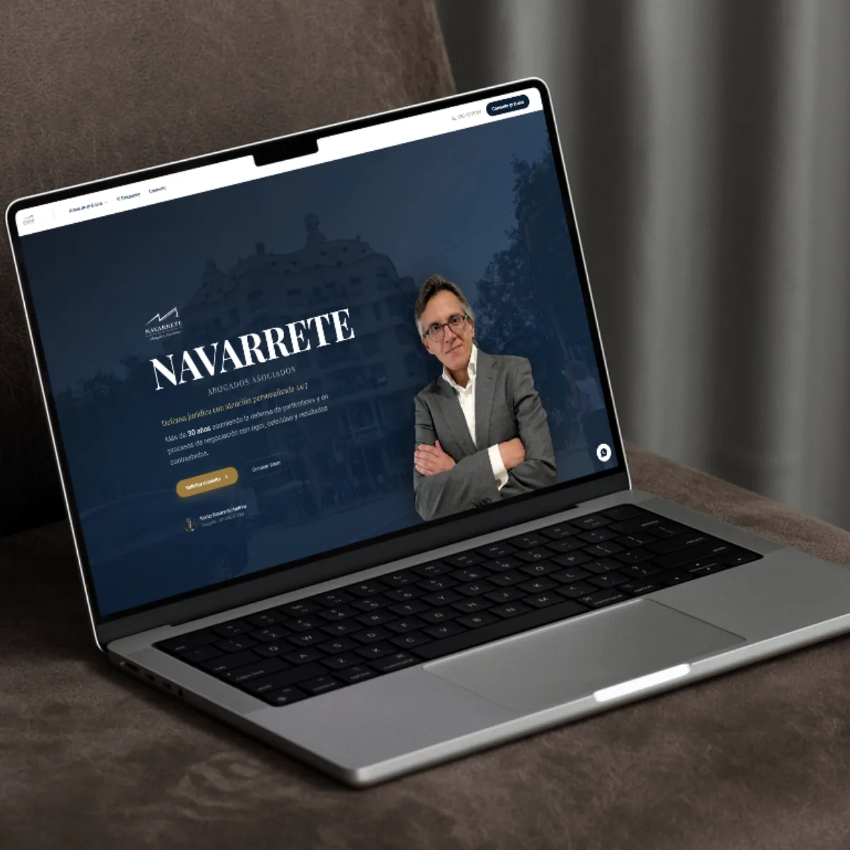 Navarrete — navarreteabogados.com, web hecha por Bluenze