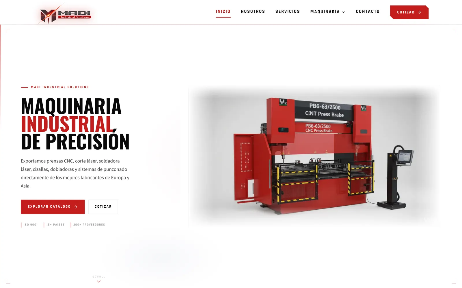 Captura de madi-industrial.com: La prensa, entera