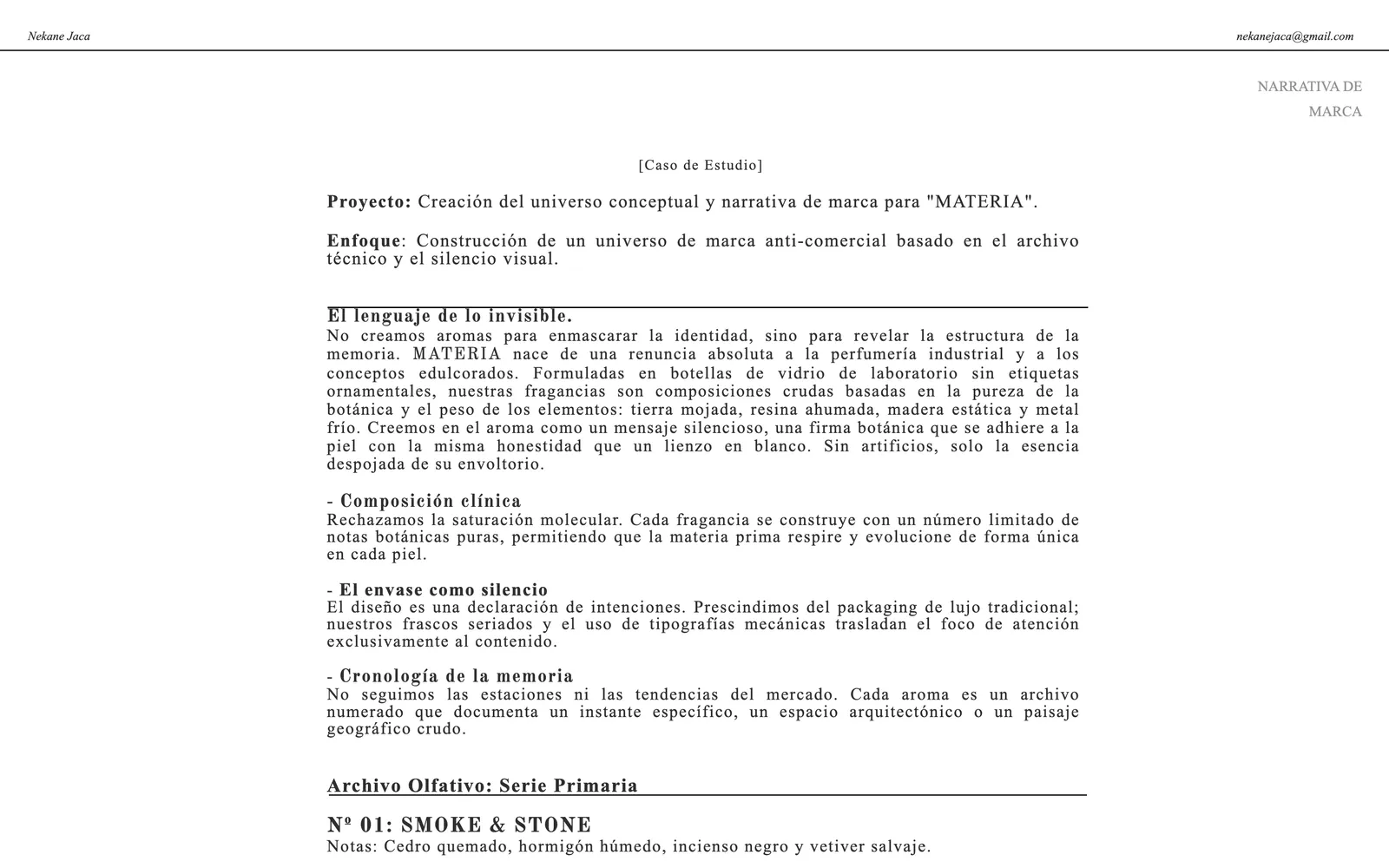 Captura de nekanejaca.vercel.app: MATERIA, en Old Standard TT