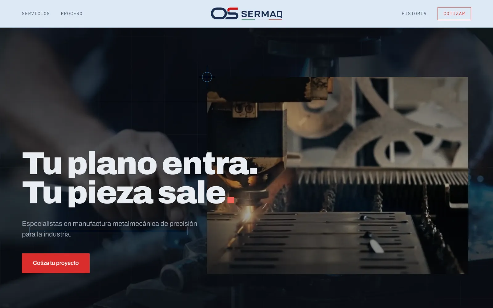 Captura de os-sermaq.com: Un plano que se mueve