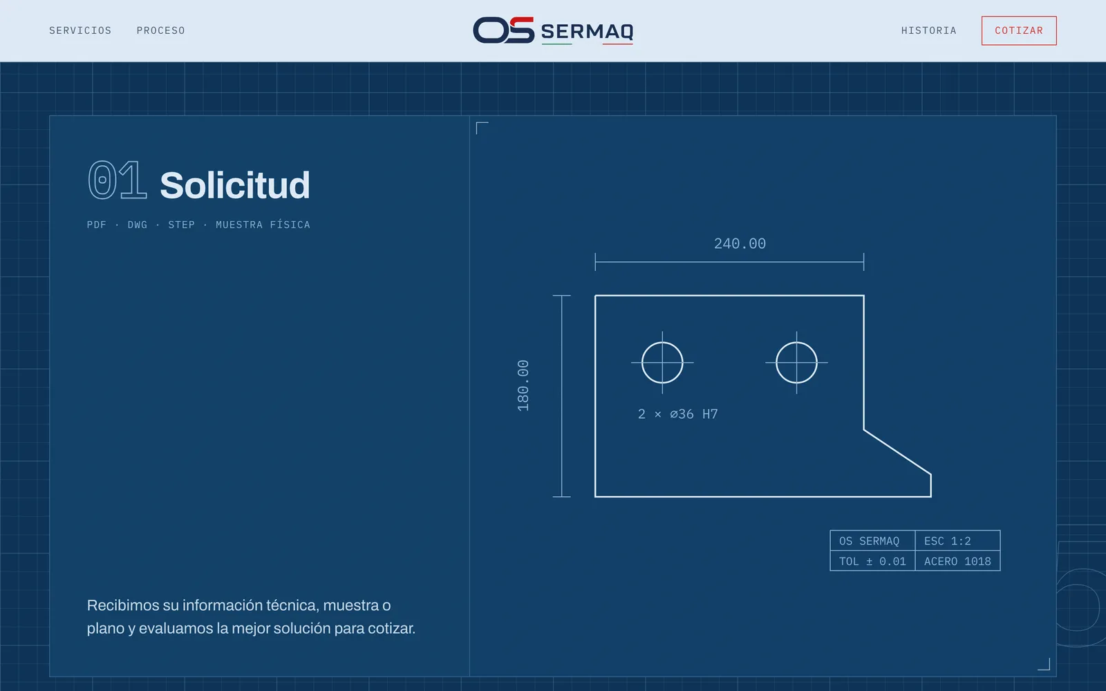 Captura de os-sermaq.com: Etapa 01: el plano que se dibuja